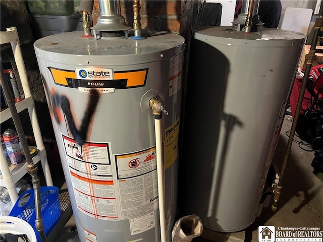 14 Moore Ave, Pomfret, NY 14063 - utility room with gas water heater