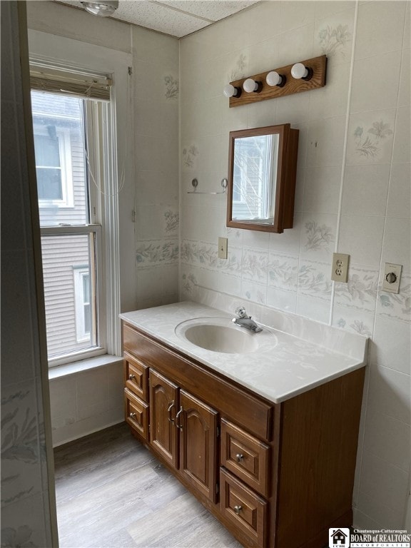 14 Moore Ave, Pomfret, NY 14063 - bathroom featuring vanity and wood finished floors