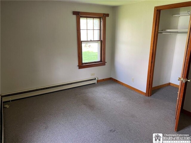 14 Moore Ave, Pomfret, NY 14063 - unfurnished bedroom with a closet, carpet flooring, and baseboards