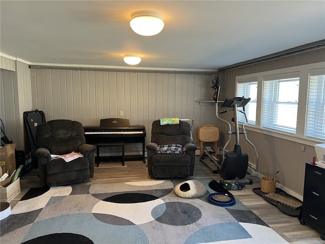 interior space with light wood-type flooring