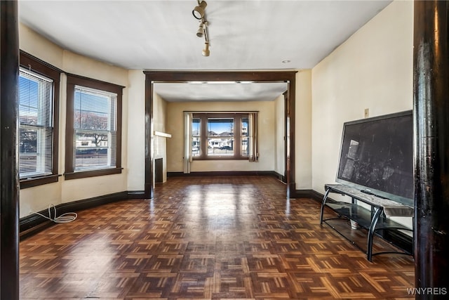 interior space with baseboards