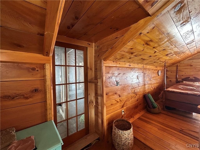 interior space with wood-type flooring