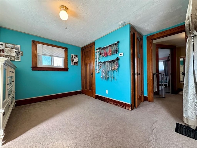 464 Pine St, Erwin, NY 14870 - interior space with carpet flooring, baseboards, visible vents, and a textured ceiling