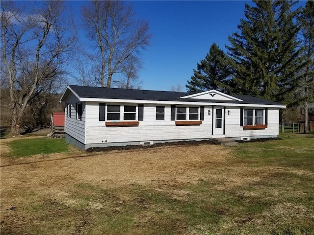 6339 County Road 32, North Norwich, NY 13815 - manufactured / mobile home featuring crawl space and a front lawn