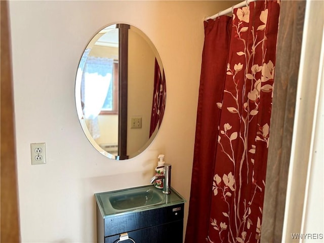 bathroom with vanity