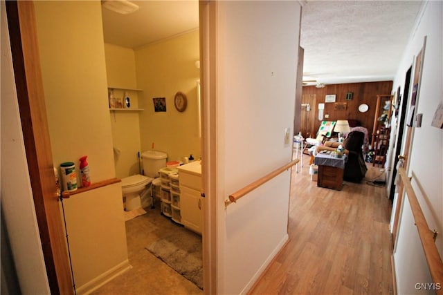 hallway featuring light wood-type flooring