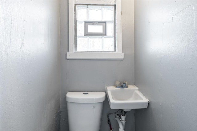 bathroom featuring a sink and toilet