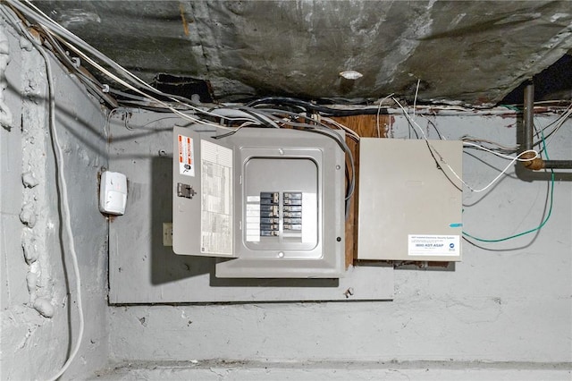 utility room featuring electric panel