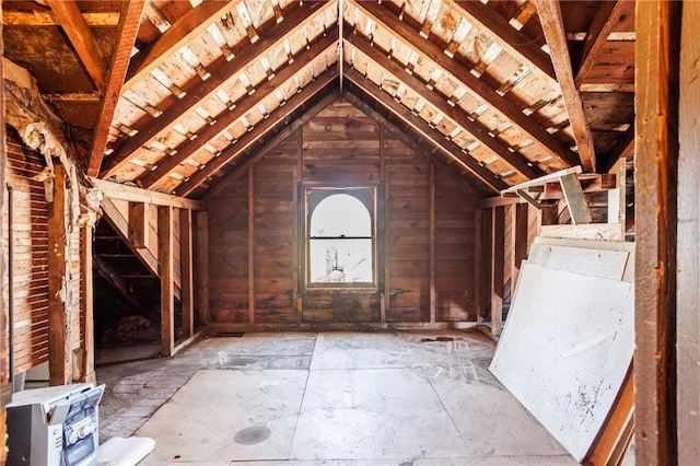 view of attic