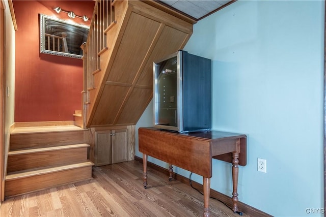 room details featuring wood finished floors