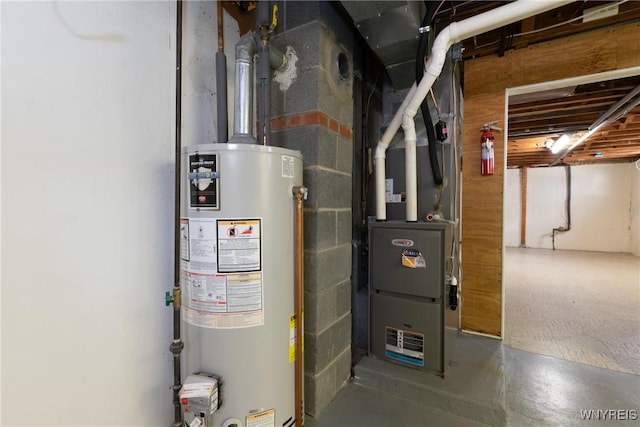 utilities with gas water heater