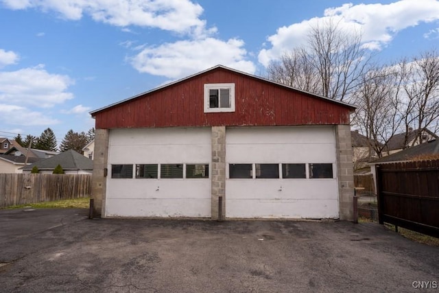 310 E German St, Herkimer, NY 13350 - detached garage featuring fence
