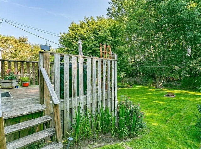 exterior space featuring a wooden deck