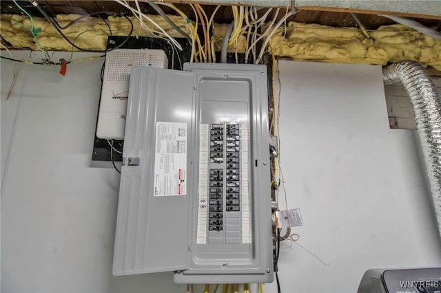 utility room featuring electric panel