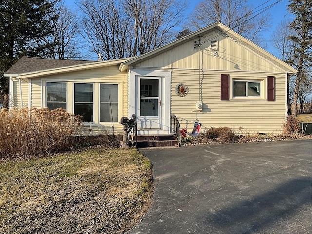 view of front of home