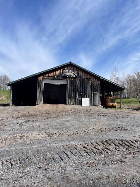 8558 Jackson Hill Rd, Boonville, NY 13309 - view of pole building featuring driveway