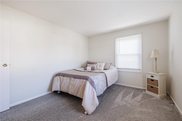 bedroom featuring baseboards and carpet floors