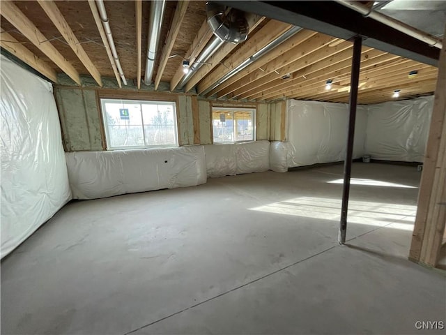 view of basement