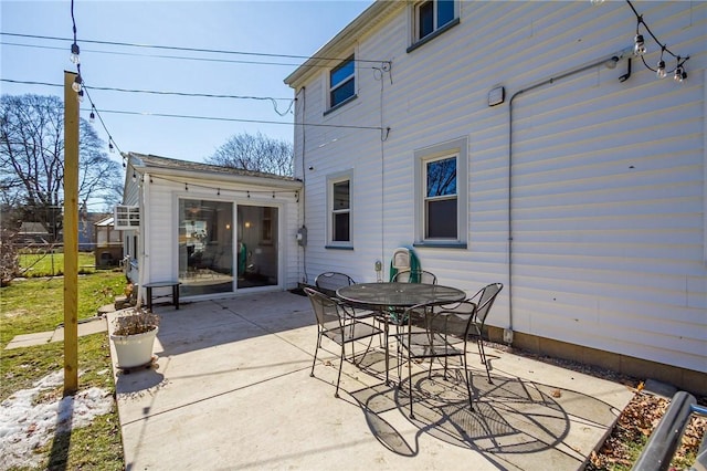 view of patio / terrace featuring outdoor dining area