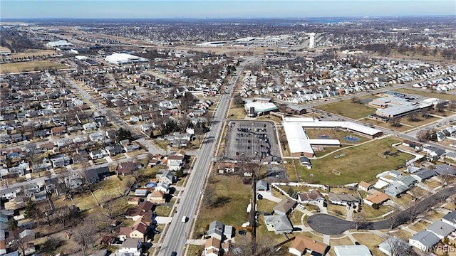 bird's eye view featuring a residential view