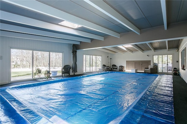 view of pool with a covered pool