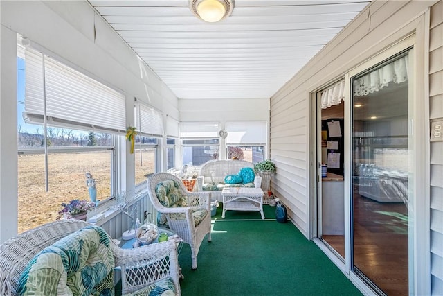 view of sunroom / solarium