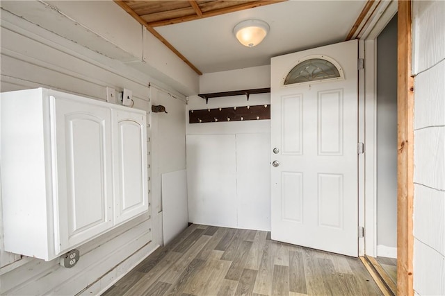 interior space with light wood-style flooring