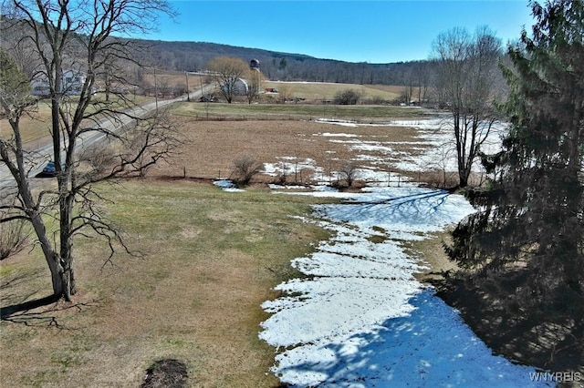 mountain view featuring a rural view