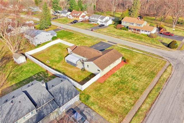 birds eye view of property featuring a residential view