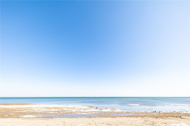 water view with a view of the beach