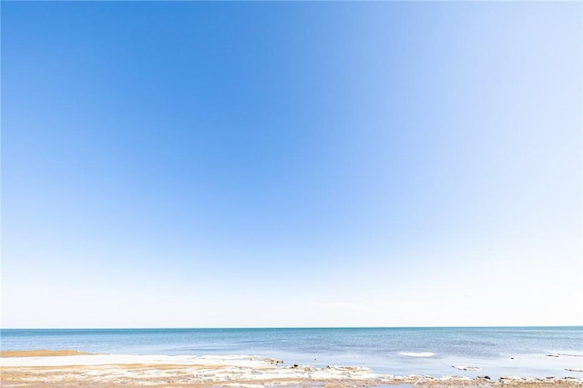 view of water feature featuring a view of the beach