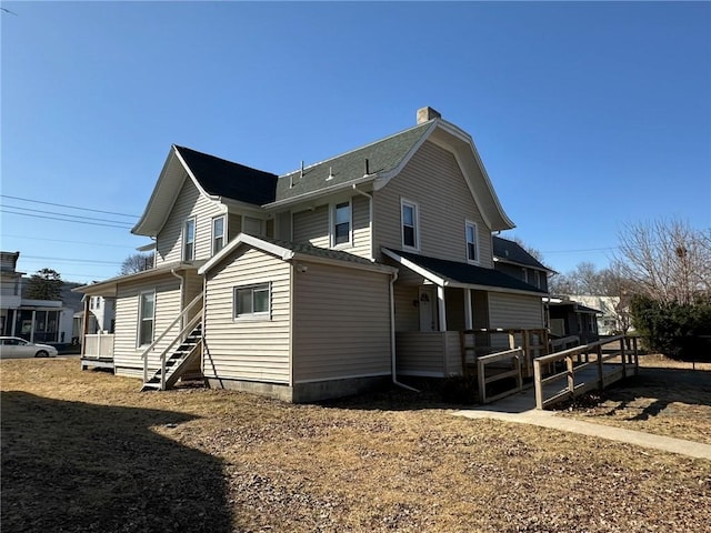 view of back of property