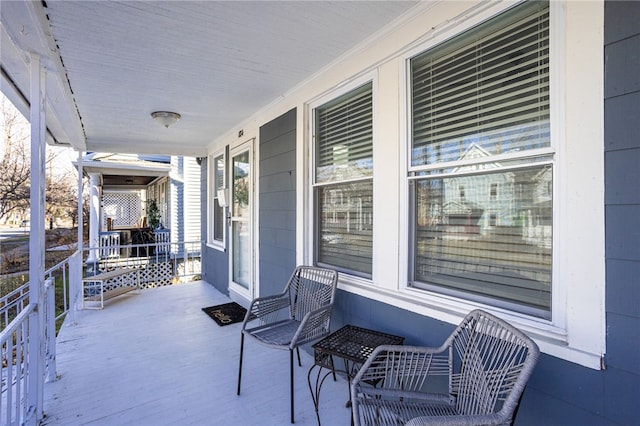 view of patio / terrace featuring covered porch