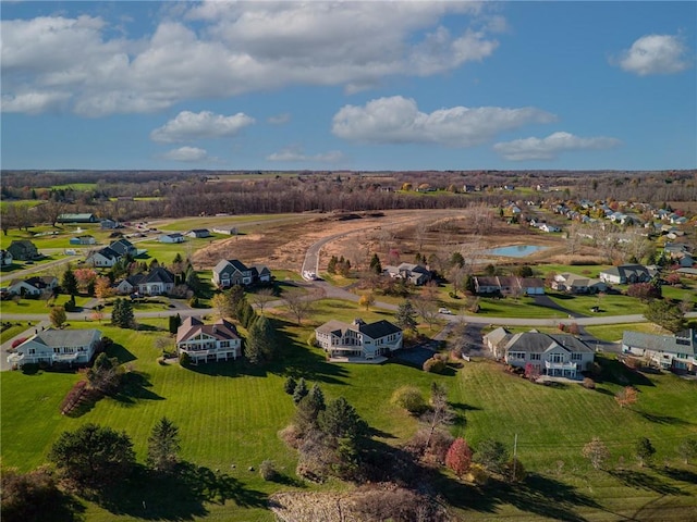 drone / aerial view featuring a residential view