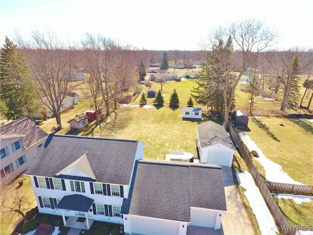 birds eye view of property