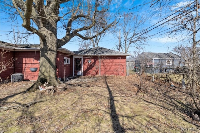 exterior space with fence