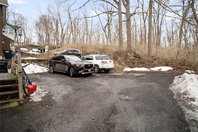 view of vehicle parking