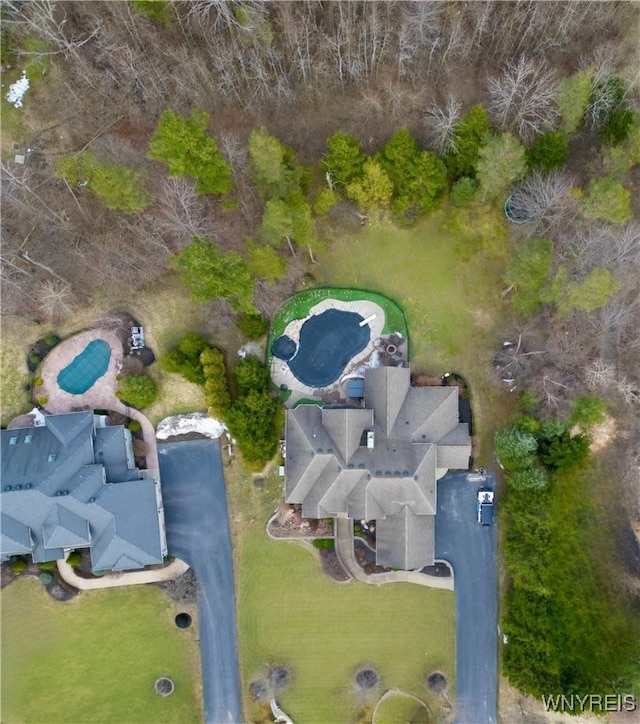 birds eye view of property