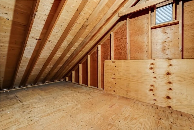 view of attic