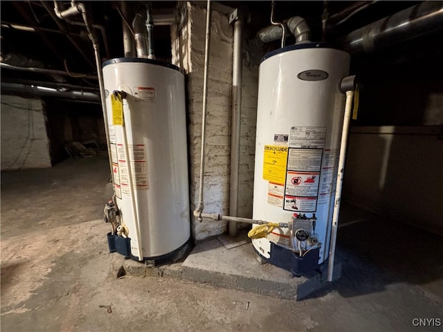 utilities with gas water heater