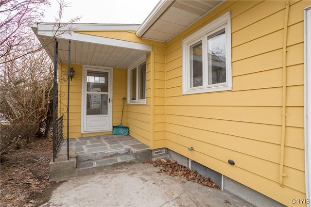 view of entrance to property