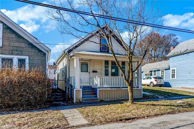 view of front of property with covered porch