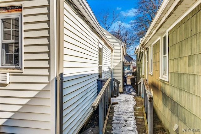 view of side of property