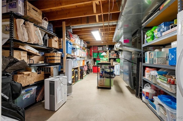 view of storage room