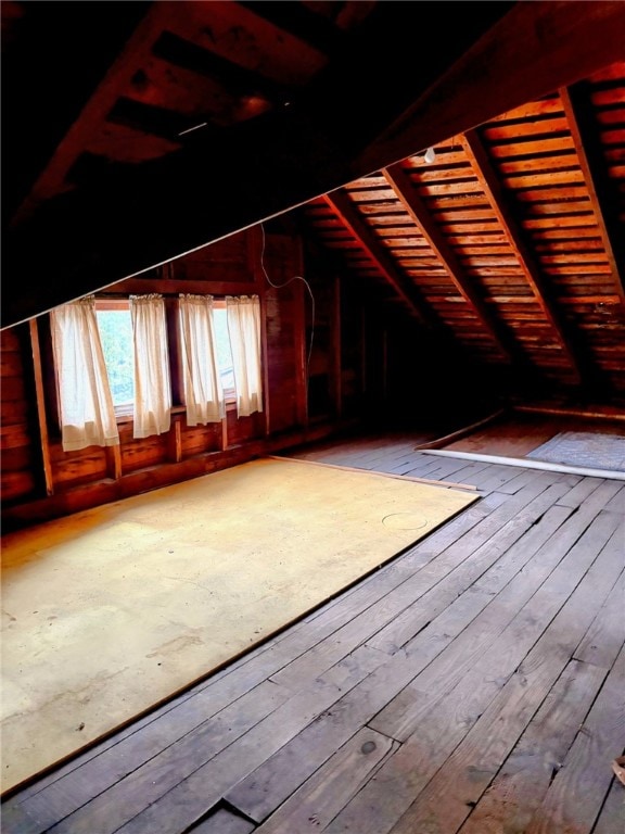 view of attic