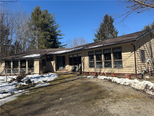 view of ranch-style home