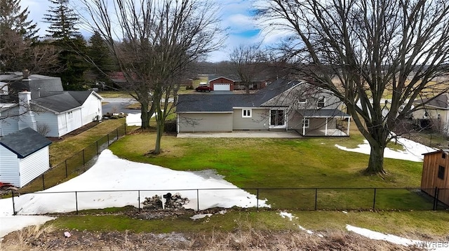 birds eye view of property