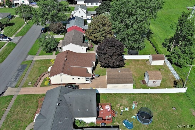 bird's eye view featuring a residential view