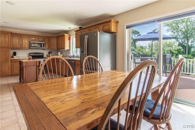 view of dining room