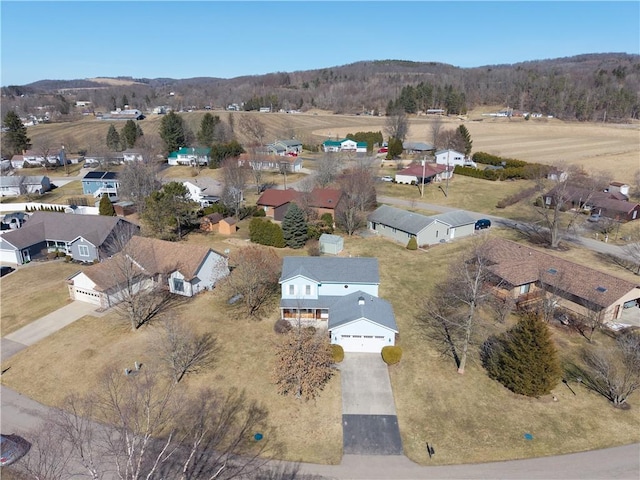 birds eye view of property featuring a residential view